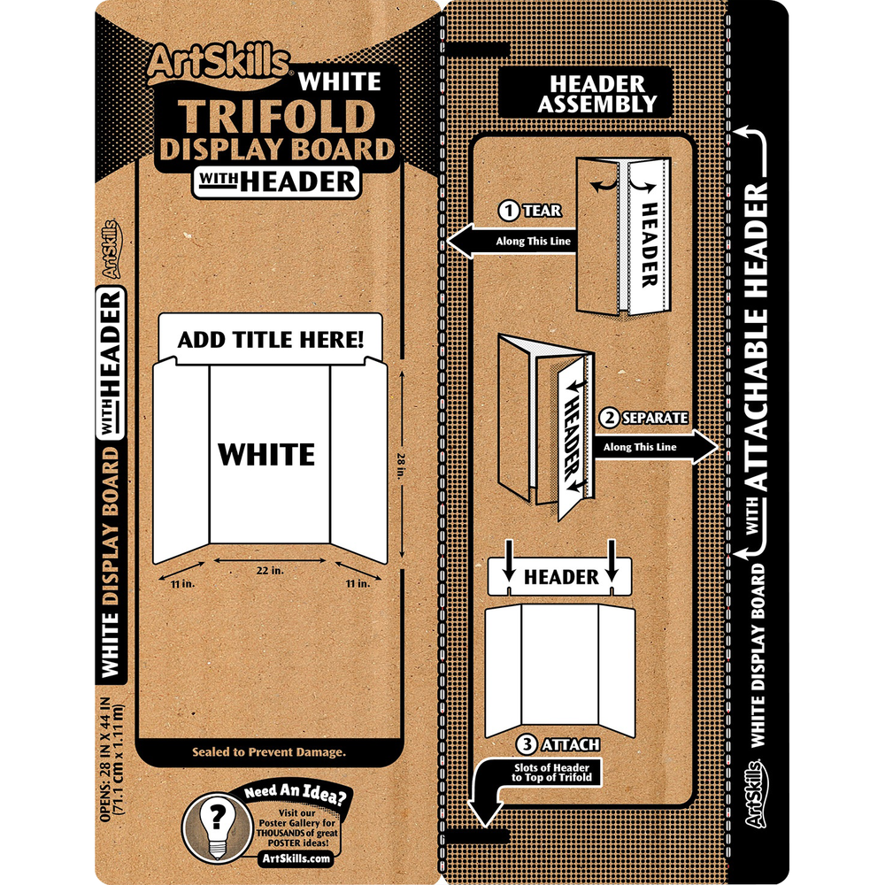Tri-Fold Project Display Board