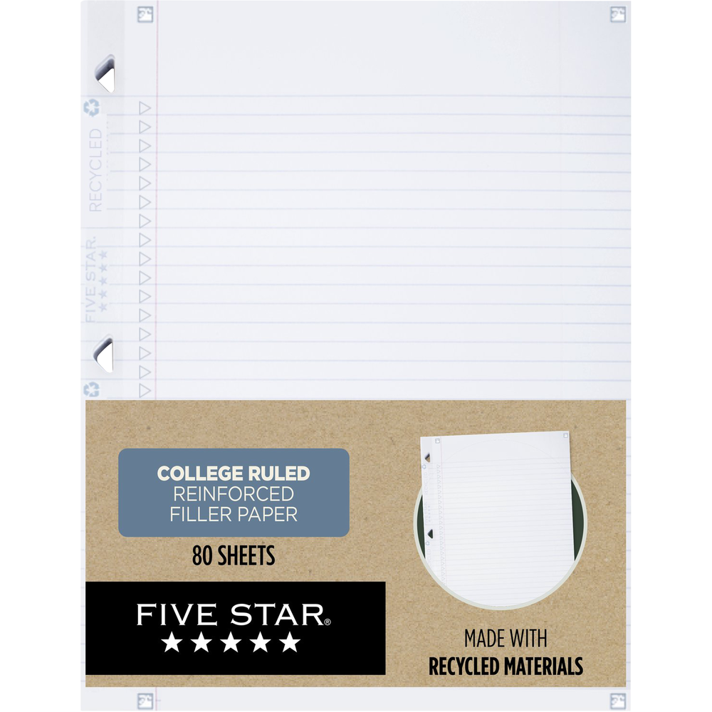 Five Star Reinforced Filler Paper Recycled