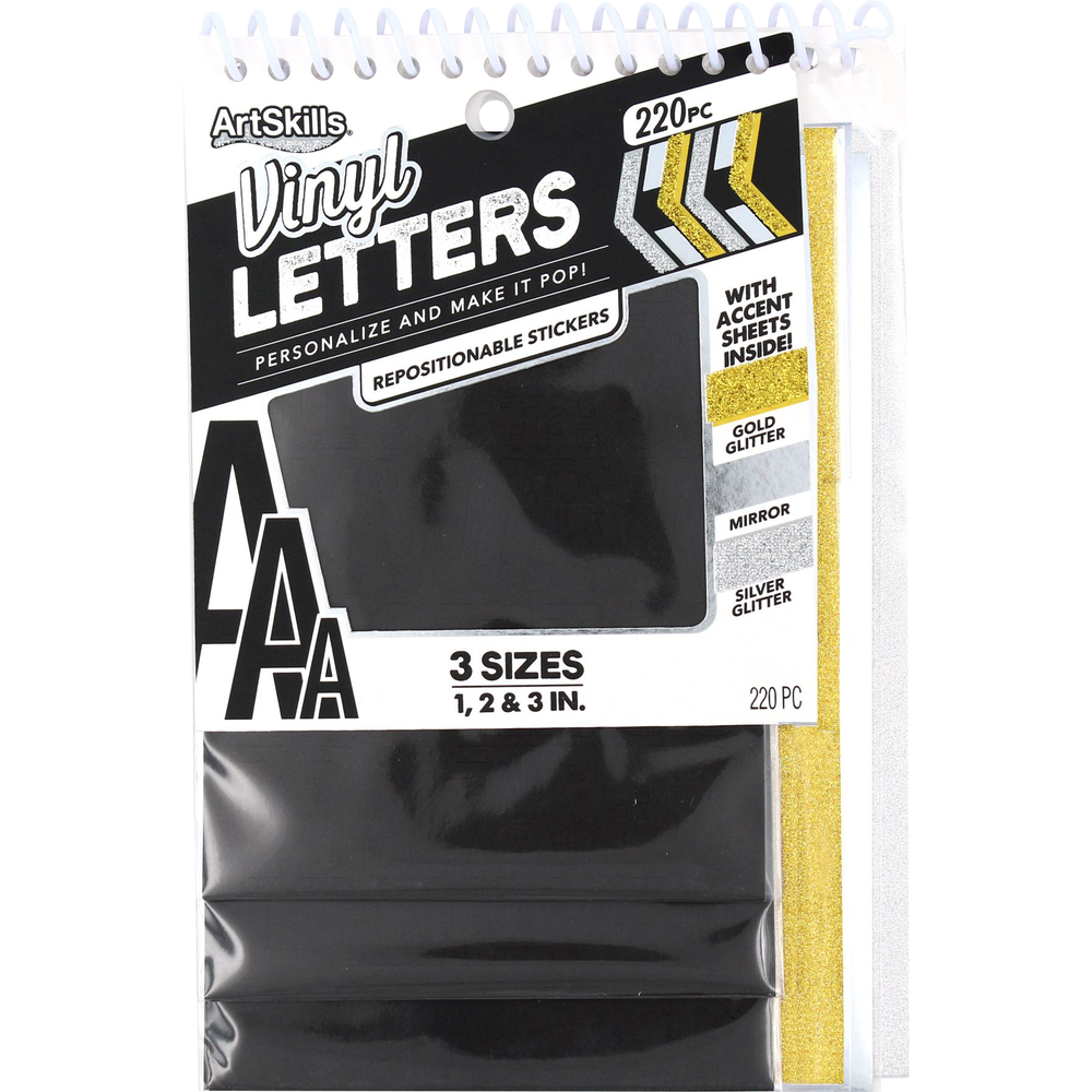 Vinyl Letter and Number Sticker Sheet