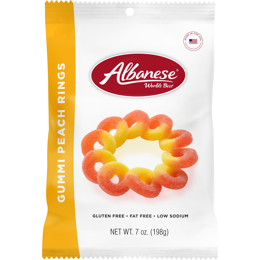 World's Best Gummi Peach Rings