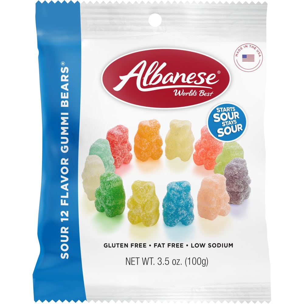 World's Best Sour 12 Flavor Gummi Bears