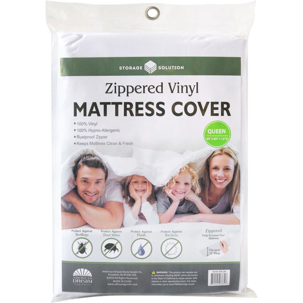 Queen PVC Mattress Cover with Zipper