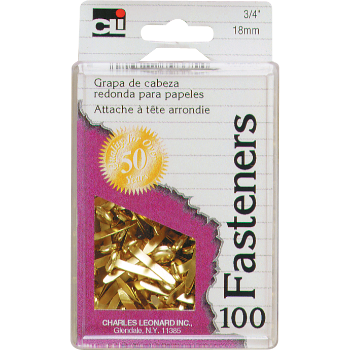 Round Head Paper Fastener Reusable Box