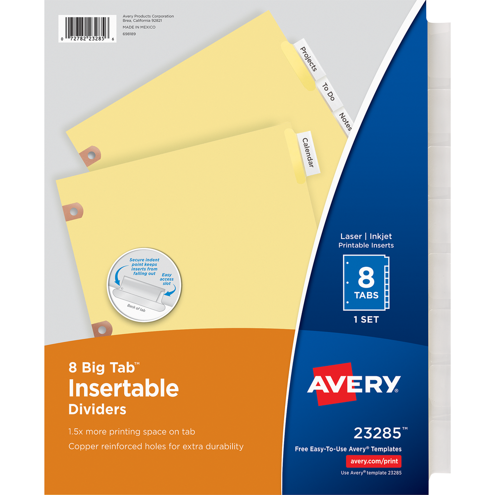 Big Tab Insertable Divider