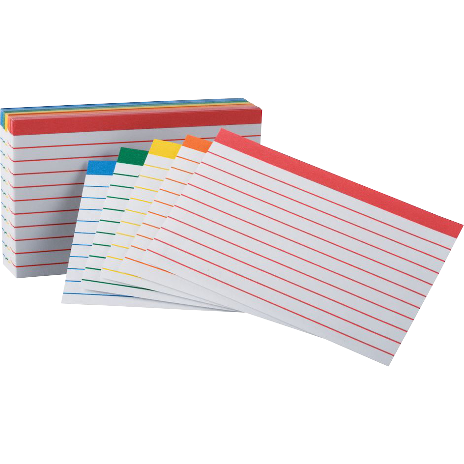 Oxford Color-Coded Index Cards