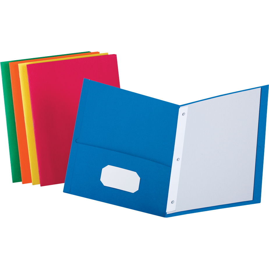 Oxford Twin Pocket Paper Folder with Fasteners