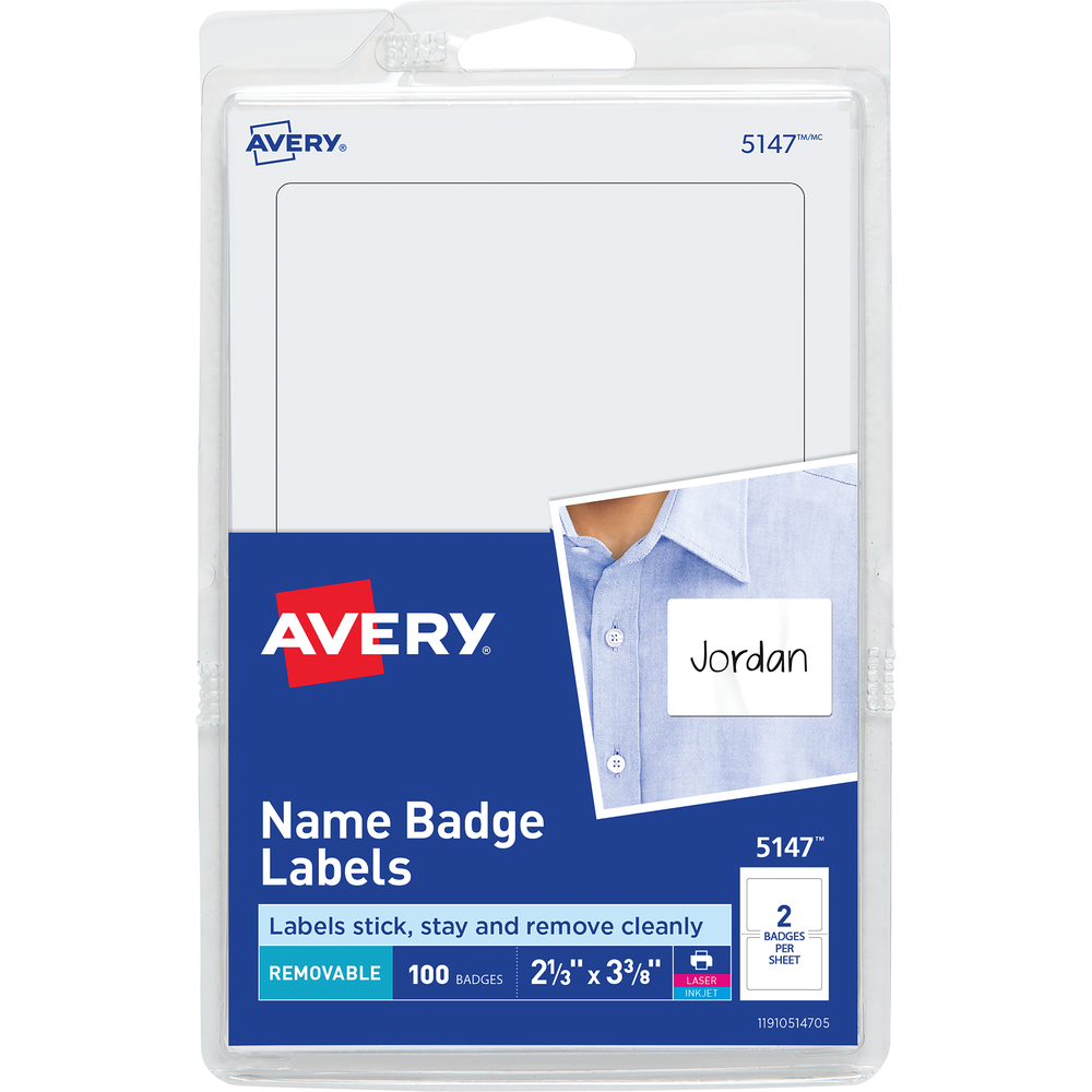Printable Adhesive Name Badge