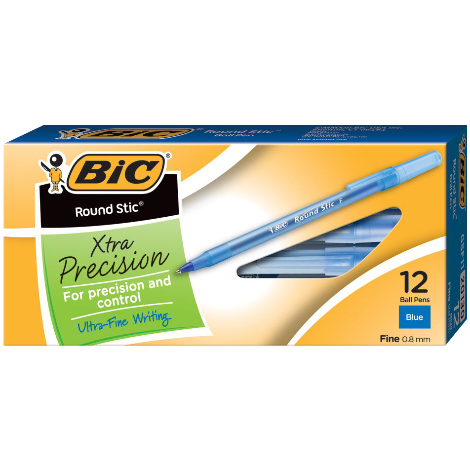 Round Stic Xtra Precision Ballpoint Pen