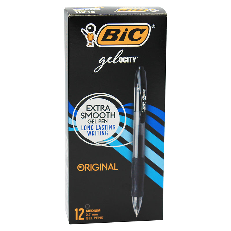 BIC® Gelocity® Original Gel Retractable Roller Ball Pen, mm