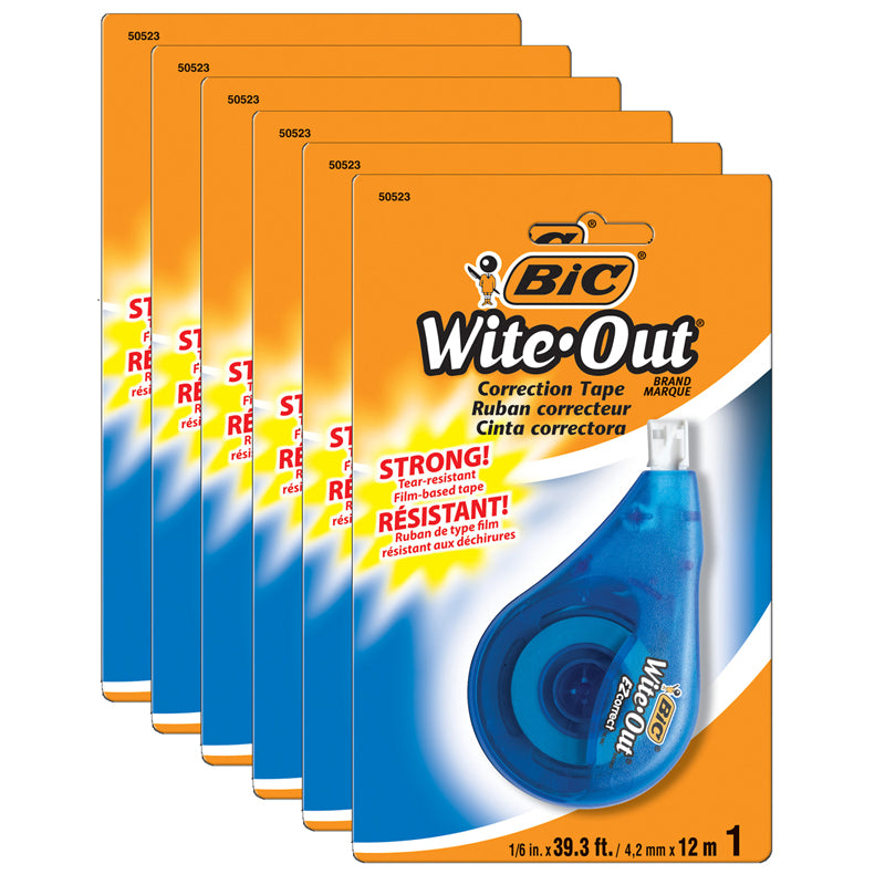 (6 EA) BIC WITE OUT EZ CORRECT
