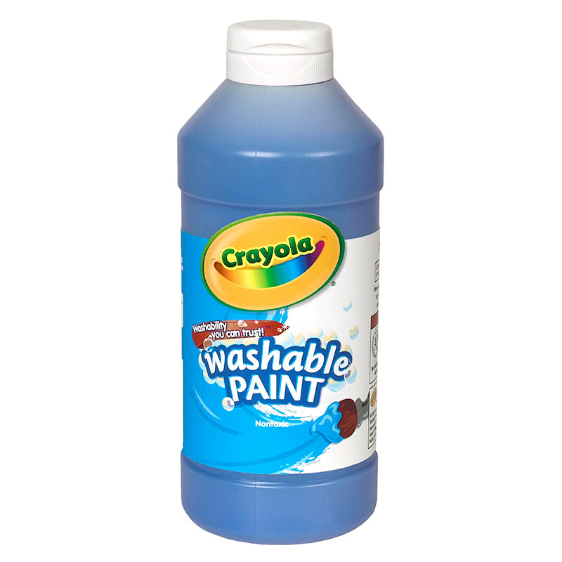 CRAYOLA WASHABLE PAINT 16 OZ BLUE