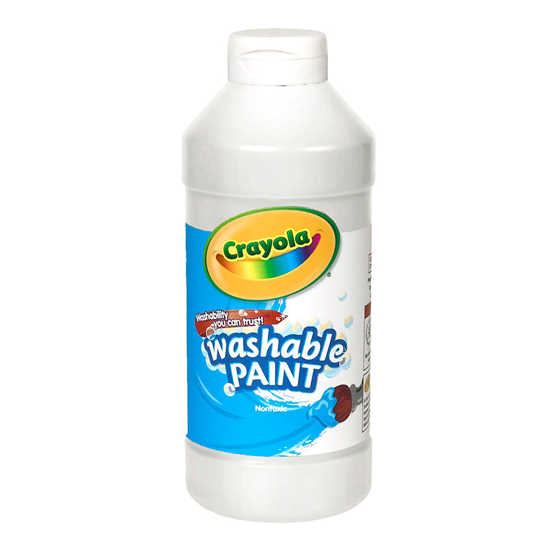 CRAYOLA WASHABLE PAINT 16 OZ WHITE