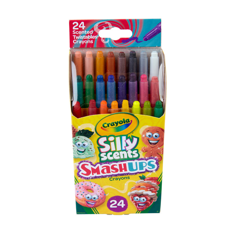 24CT SMASH UPS SCENTED MINI CRAYONS
