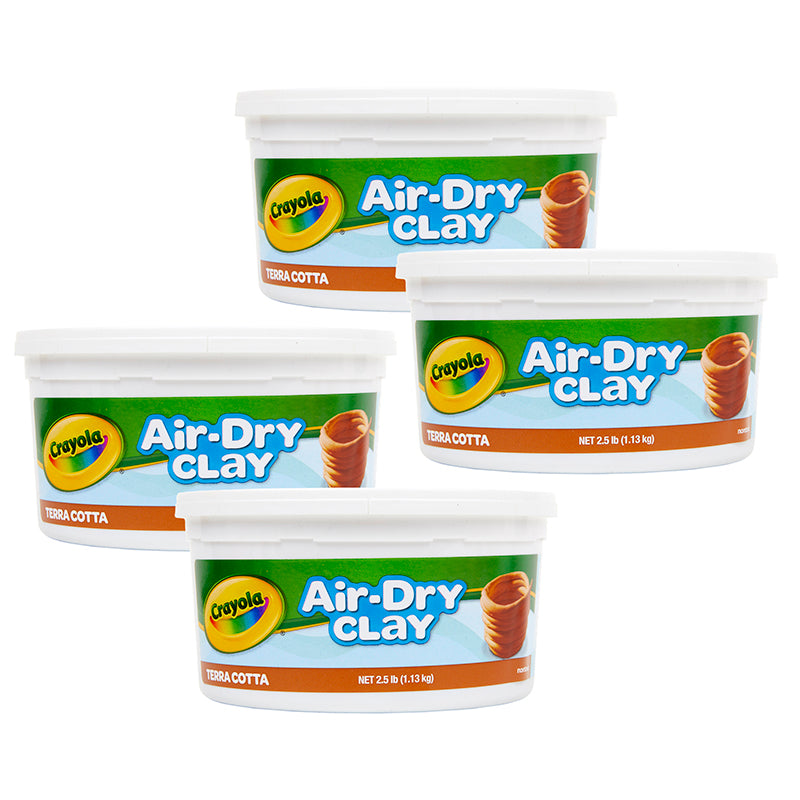 (4 EA) CRAYOLA AIR DRY CLAY 2.5LB