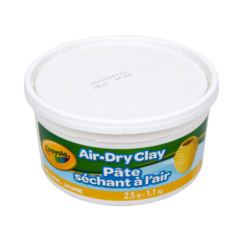2.5LB AIR DRY CLAY TUB YELLOW