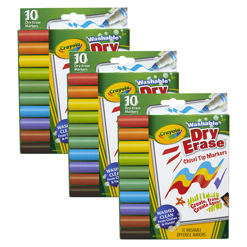 (3 BX) 10CT DRY ERASE MARKERS