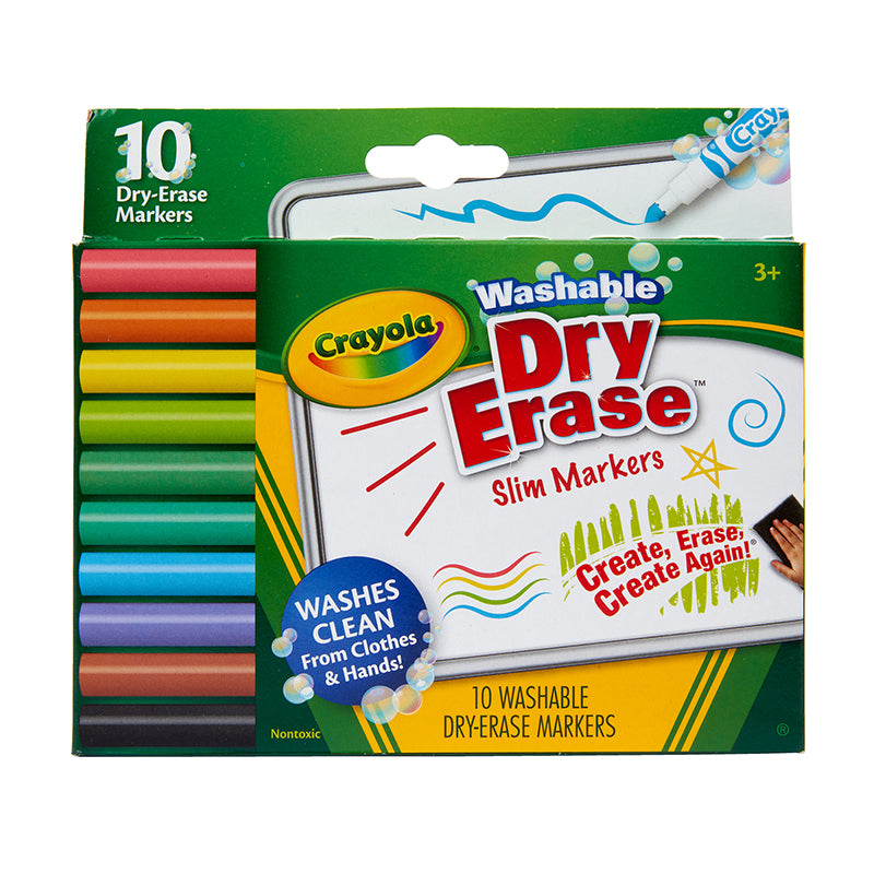 10CT SLIM DRY ERASE MARKERS