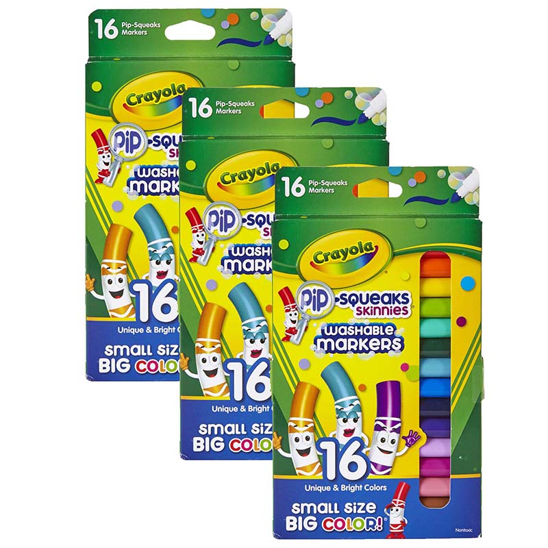 (3 PK) 16 CT PIP SQUEAKS SKINNIES