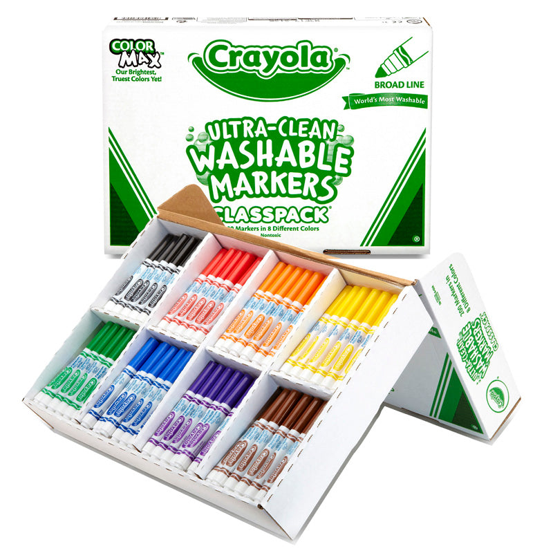 CRAYOLA WASHABLE MARKERS CLASSPACK