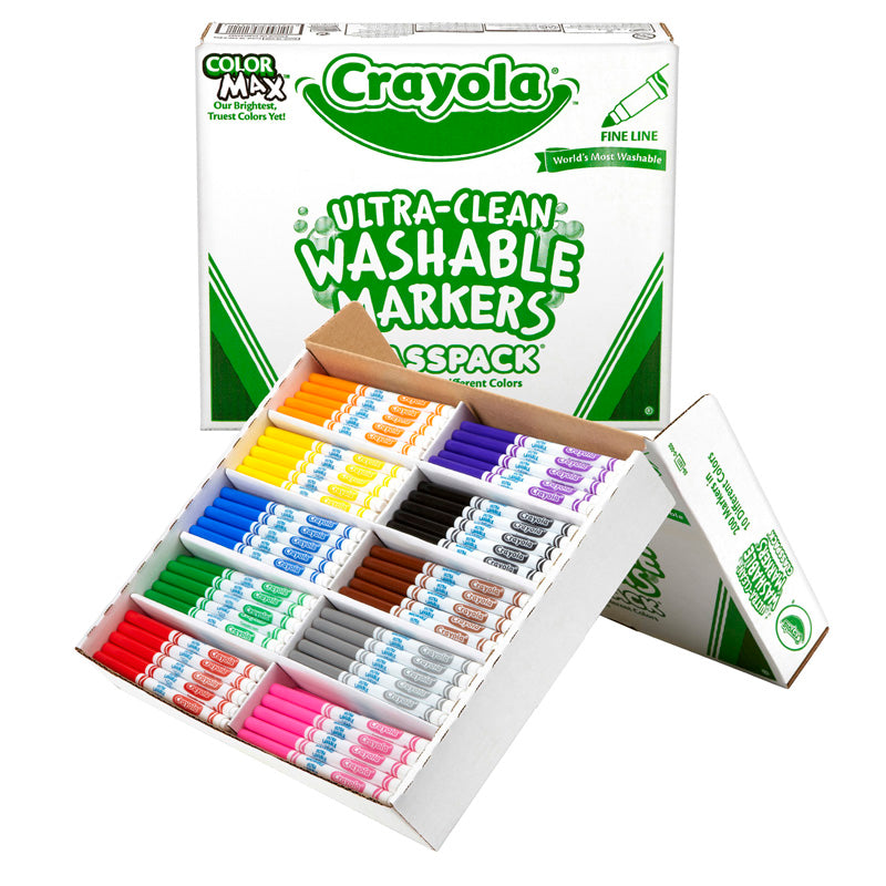 CRAYOLA WASHABLE CLASSPACK 10 ASST
