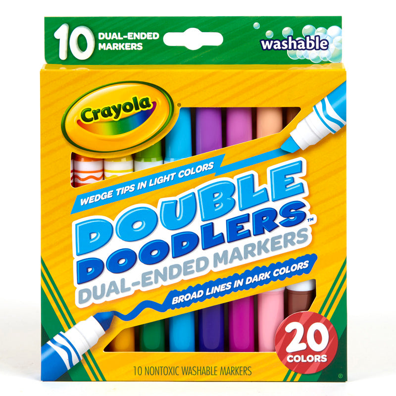 10 CT WASHABLE DOUBLE DOODLERS