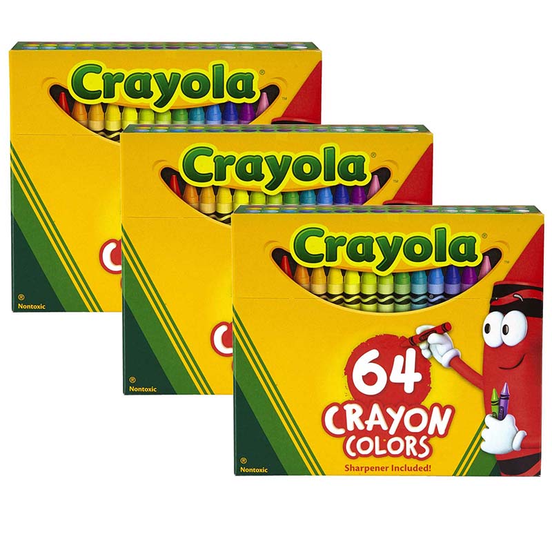 (3 BX) CRAYOLA REGULAR SIZE CRAYON