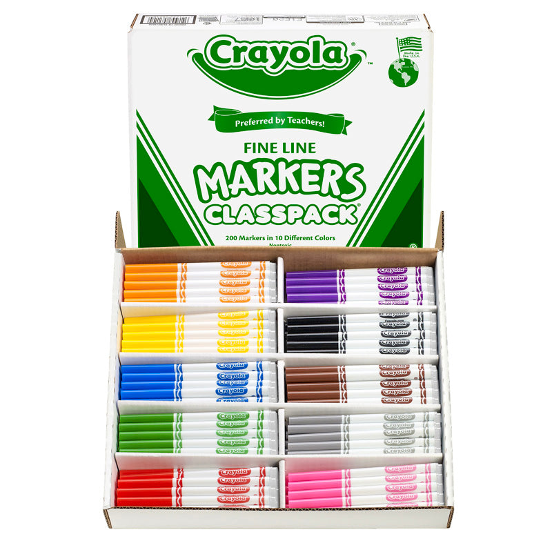 CRAYOLA CLASSPACK MARKERS 200 CT