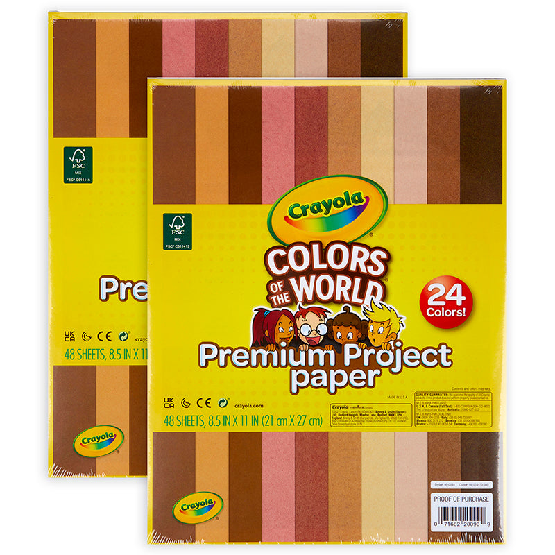 (2 PK) COLORS WORLD PROJECT PAPER