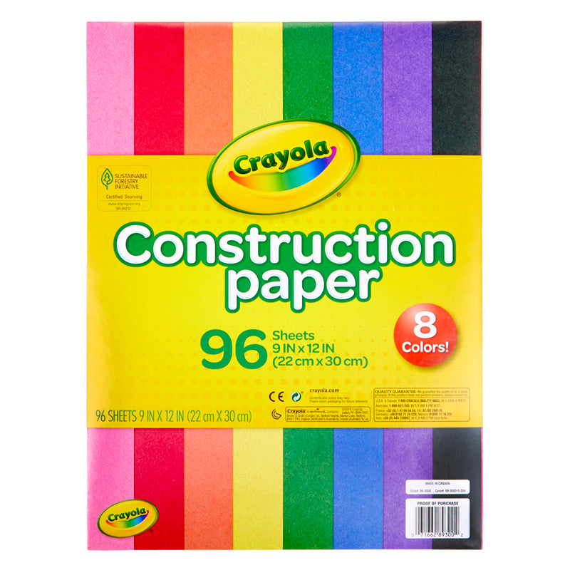 CRAYOLA 96 CT CONSTRUCTION PAPER