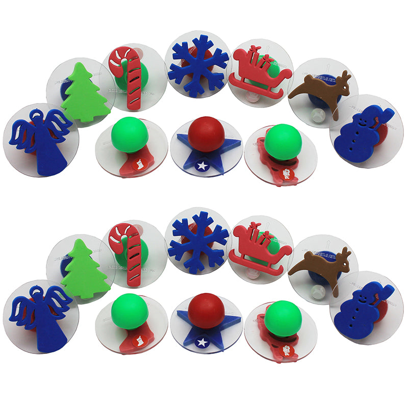 (2 ST) GIANT CHRISTMAS STAMPS 10/ST