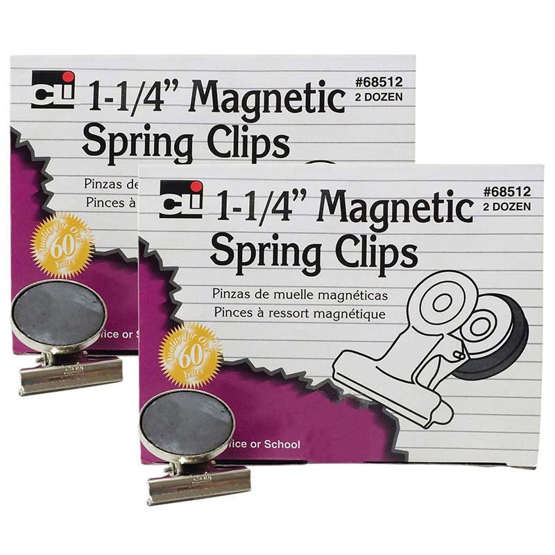 (2 BX) MAGNETIC SPRING CLIPS