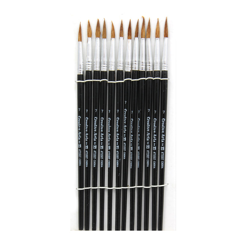 BRUSHES WATER COLOR POINTED #7 3/4