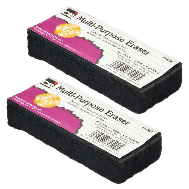 (2 PK) MULTIPURPOSE ERASER 12PK 5IN