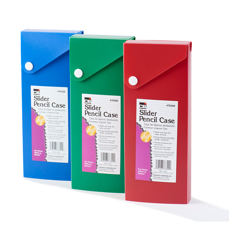 BOX OF 24 SLIDER PENCIL BOXES
