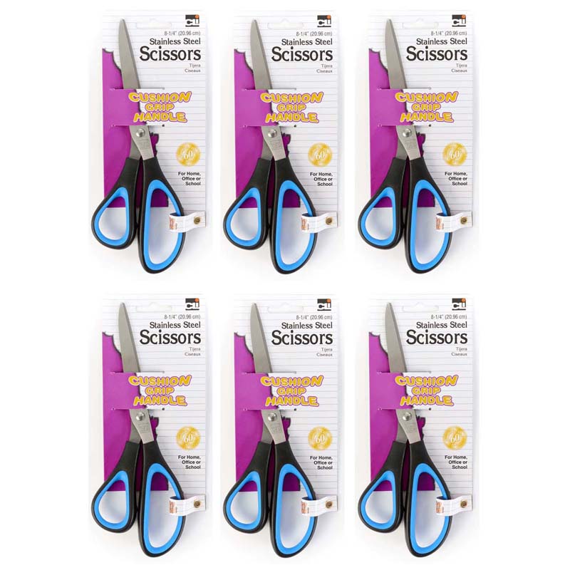(6 EA) CUSHION GRIP SCISSOR