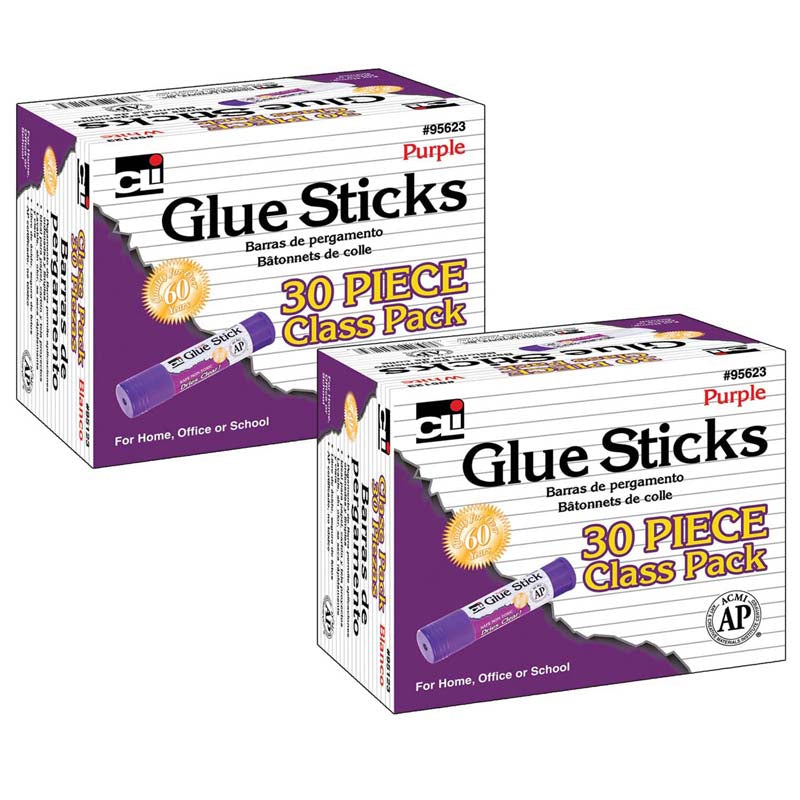 (2 PK) PURPLE GLUE STICKS 30 PER PK