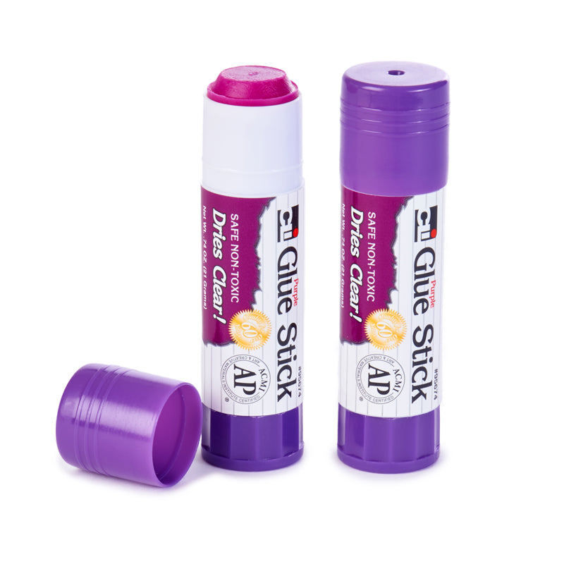 12CT PURPLE .74OZ GLUE STICKS PACK