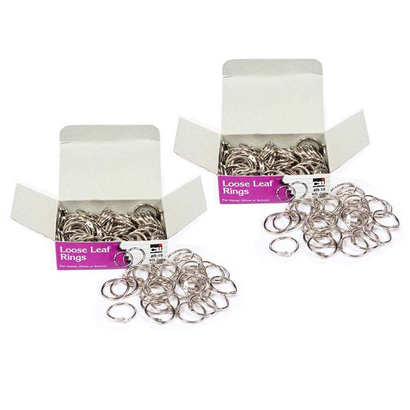 (2 BX) LOOSE LEAF RINGS 3/4IN
