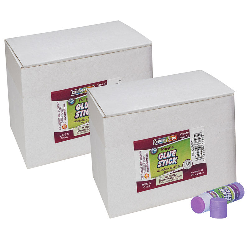 (4 PK) GLUE STICKS 30 PER PK PURPLE