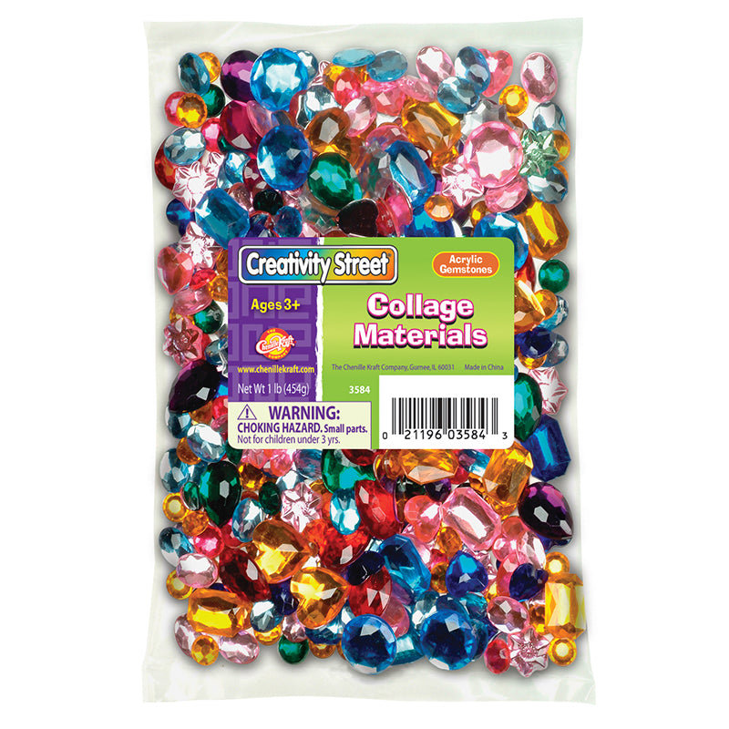 ACRYLIC GEM STONES 1 LB