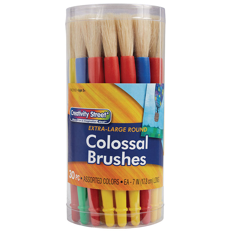 COLOSSAL BRUSHES 30PK PLASTC HANDLE