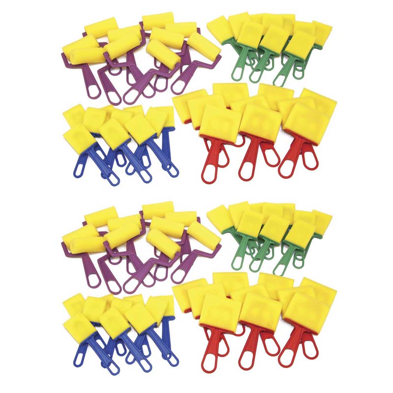 (2 ST) ASSORTED FOAM BRUSH SET 40