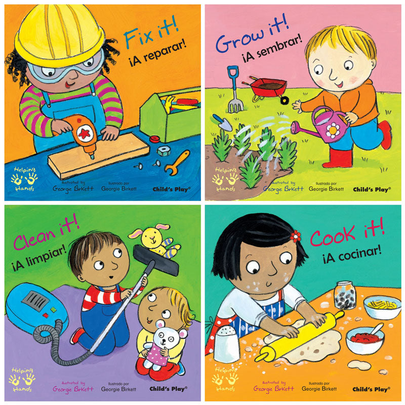 HELPING HANDS/MANOS AMIGAS 4 BOOKS