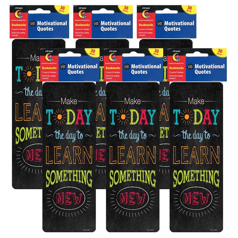 (6 PK) CHALK IT UP QUOTES BOOKMARK