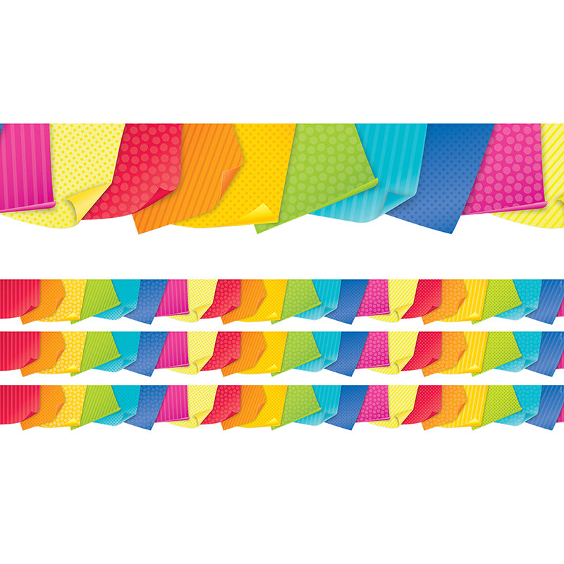 (3 PK) NOTES BOLD & BRIGHT BORDER