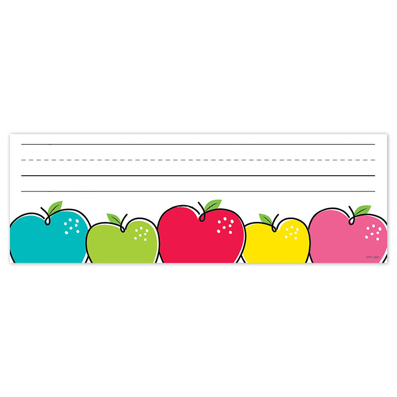 DOODLE APPLES NAME PLATES 36PK