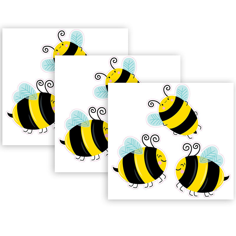 (3 PK) BUSY BEES 6IN CUT-OUTS