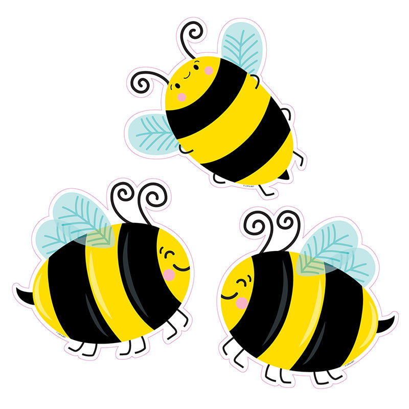 BUSY BEES 6IN DESIGNER CUT-OUTS