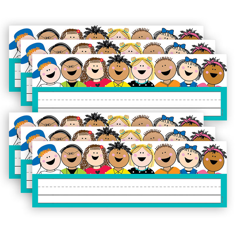 (6 PK) STICK KIDS NAME PLATES 36PK