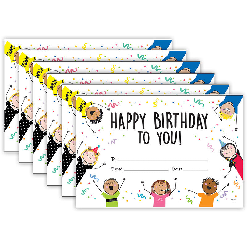 (6 PK) HAPPY BIRTHDAY AWARDS